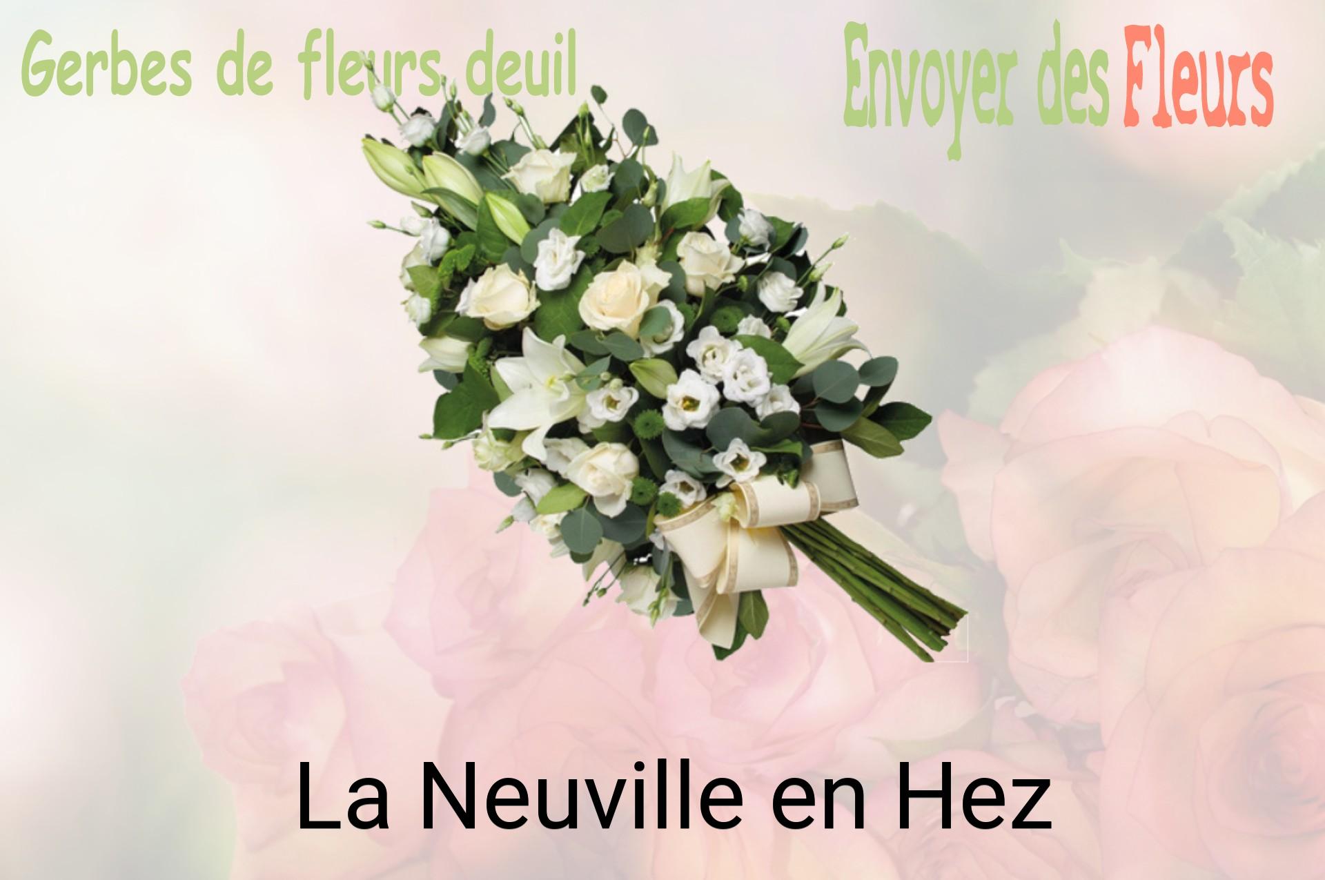 Gerbe de fleurs de deuil livrée à La Neuville-en-Hez